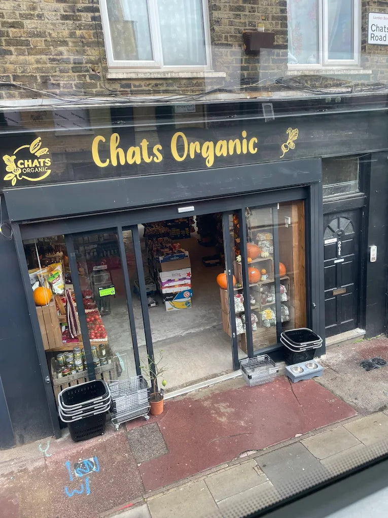 Chats Organic shopfront, a Cups Full stockist